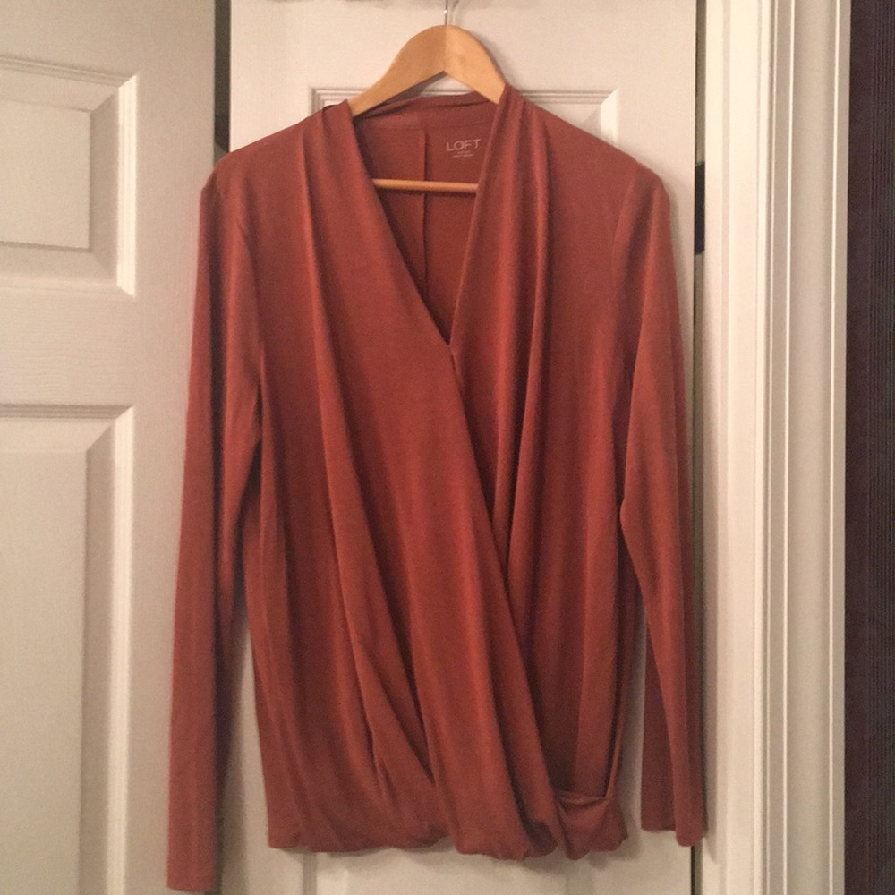 Rust color blouse